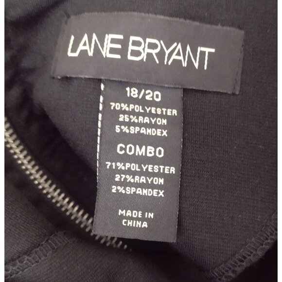 Lane Bryant Ponte Knit Colorblock Sheath Dress Size 18/20 Preppy Office Stretch - Picture 6 of 7